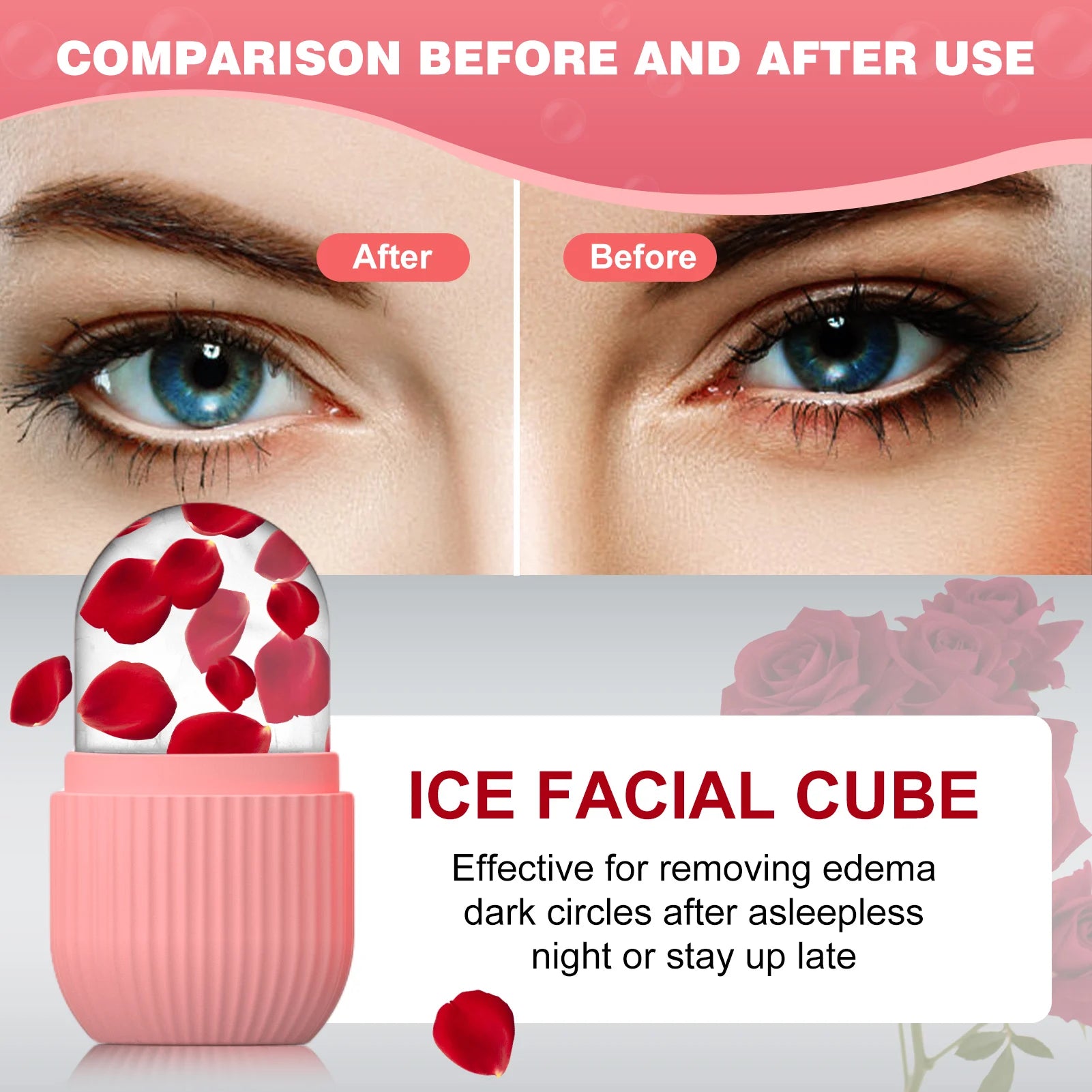 Reusable Silicone Face Ice Roller
