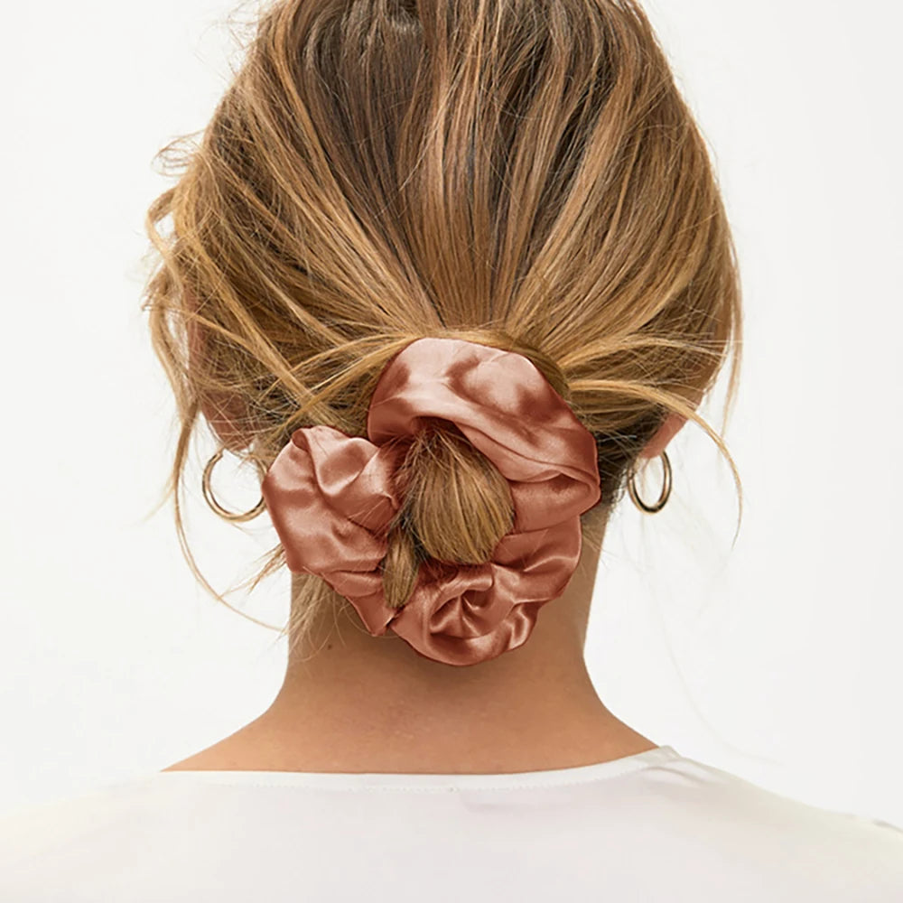 100% Mulberry Silk Hair Scrunchies