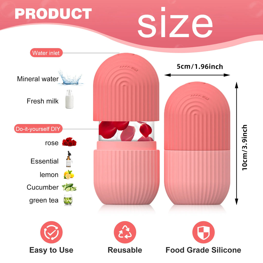 Reusable Silicone Face Ice Roller