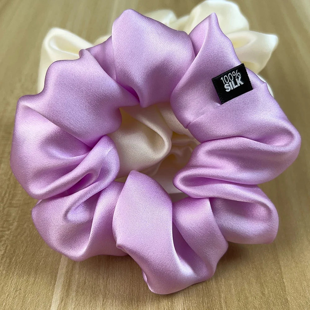 100% Mulberry Silk Hair Scrunchies