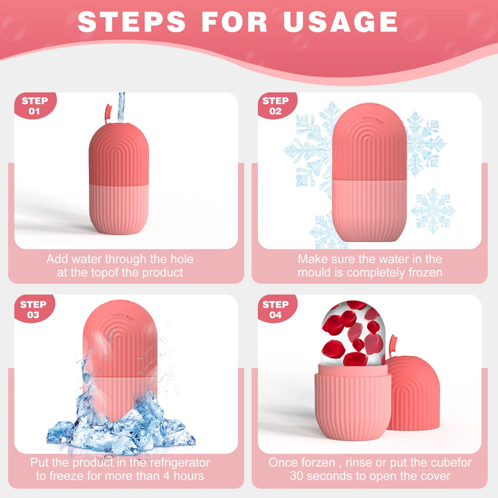Reusable Silicone Face Ice Roller