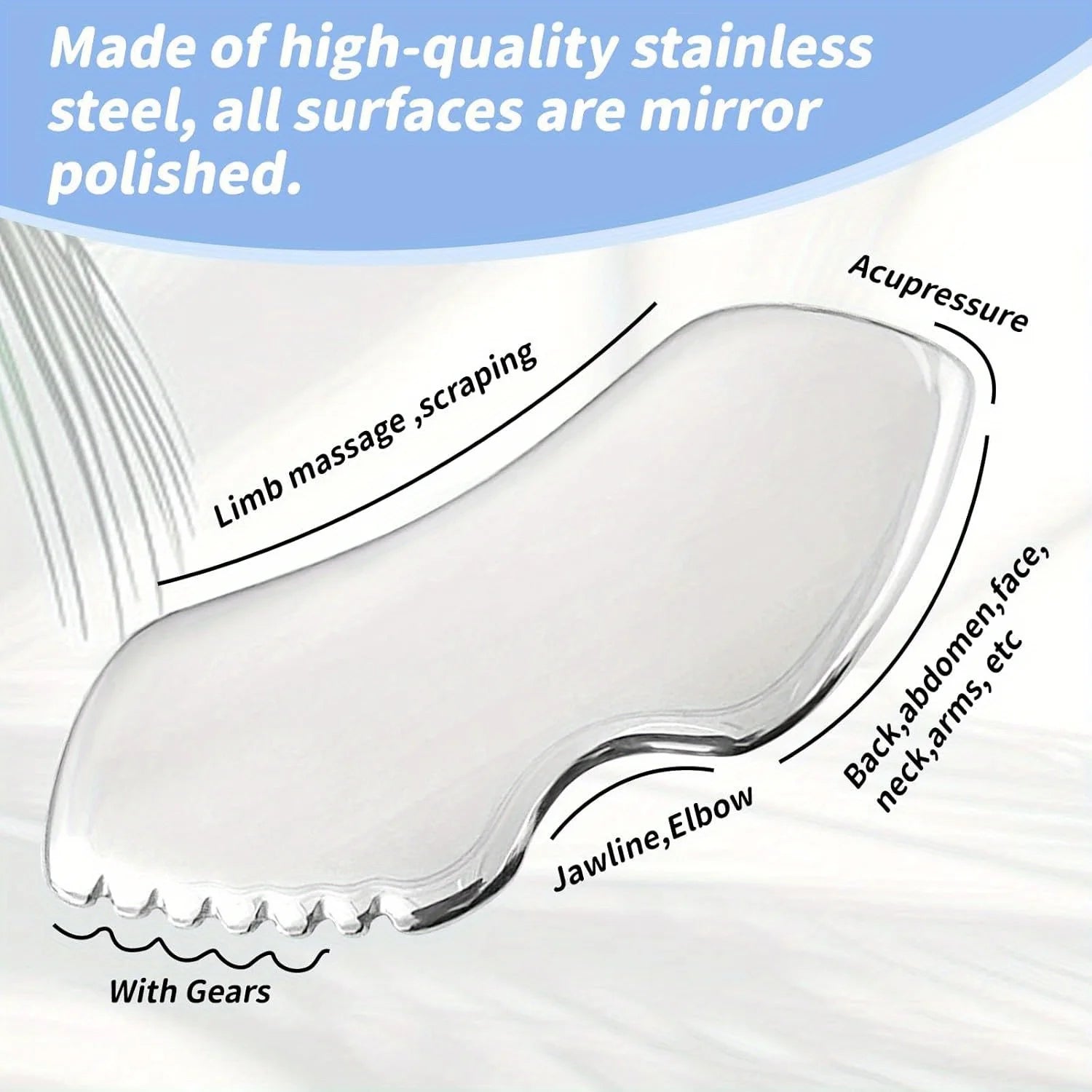 Beauty by Luisa Stainless Steel Sculpting Gua Sha